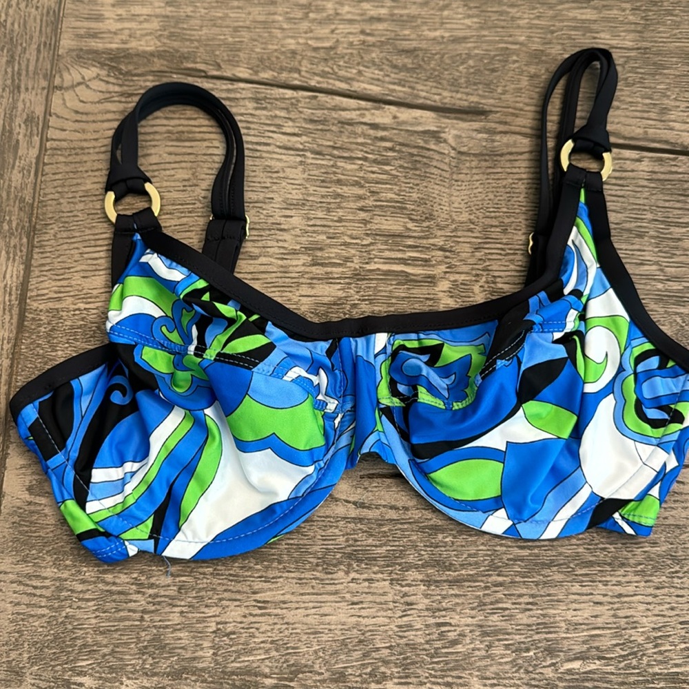 Tara Grinna Underwire Bikini Top EUC